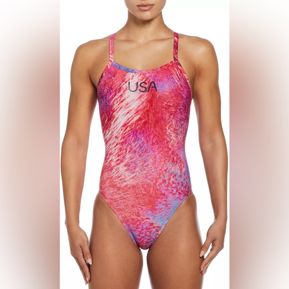 Nike Women's Olympic Collection Racerback One-Piece Swimsuit. NWT!